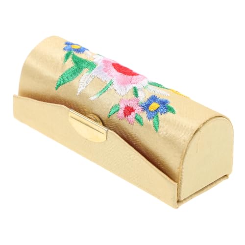 OATIPHO Lippenstift-Box Damen-lippenstiftetui Mit Blumenmuster Lippenstiftanzeige Lippenstift Etuis Lippenstifthalter Für Die Handtasche Lippenstiftbehälterhalter Lipglosshalter Die Seide von OATIPHO