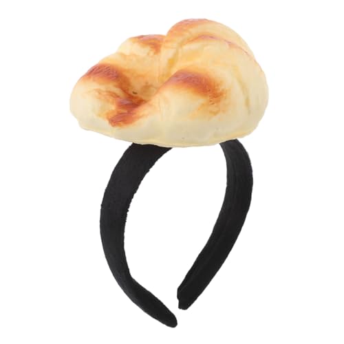 OATIPHO Lustiges Croissant Haarreif Halloween Kostüm Haarband Cartoon Brot Kopfschmuck Leichtes Bequemes Party Accessoire für Bühnenauftritte und Festliche Verkleidungen von OATIPHO