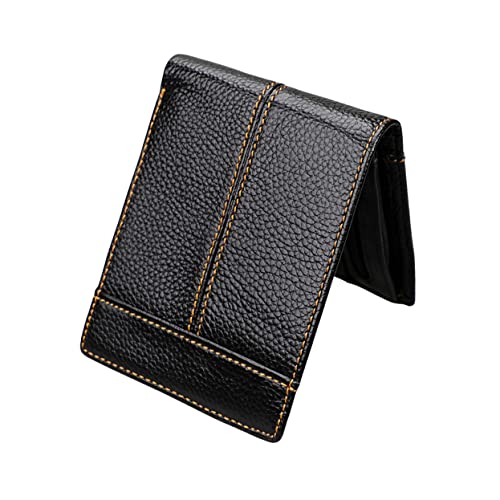 OATIPHO 1stück Mad Wallet Aus Leder Retro-Klassische Geldbörse Für Männer Mit RFID-Schutz Große Kapazität Für Münzen Scheine Und Karten Für Täglichen Gebrauch Schwarz von OATIPHO