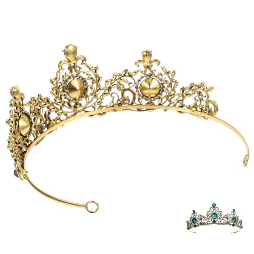 OATIPHO Vintage Krone Mit Strasssteinen Für Hochzeiten Braut Und Festhaarschmuck Stirnband Für Damen Und Mädchen Prachtvolle Haardekoration von OATIPHO