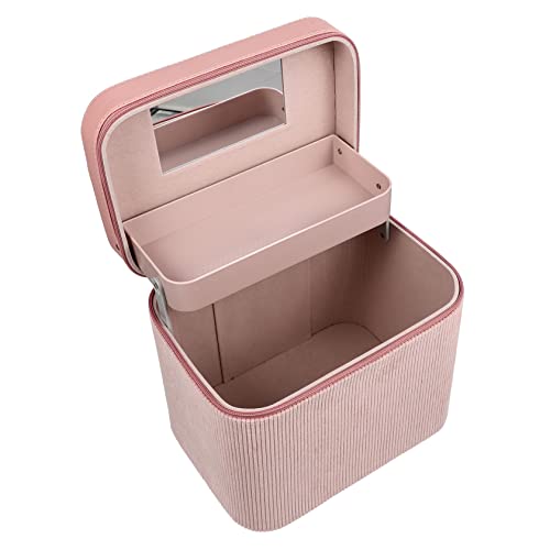 OATIPHO Make Up für Damen Große Kosmetik Aufbewahrungstasche mit Spiegel Praktische und Langlebige Handtasche für Reisen und Zuhause Mehrzweck Kosmetik Organizer von OATIPHO