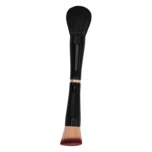 OATIPHO Make-up Pinsel lose hoch doppelköpfiger Make-up-Pinsel Gesichtsbürsten Abdeckung Make -up -Mischpinsel Make -up -Pulverbürste Rougepinsel Wellpappe aus Seiden-Nylon-Wolle Schwarz von OATIPHO