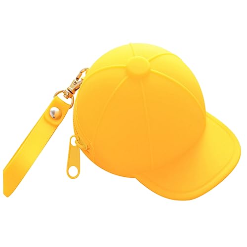 OATIPHO Mini Silikon Münzgeldbörse Baseball Design Kleine Geldtasche Leicht Cartoon Schlüsselanhänger Gelb Für Mädchen Alltag von OATIPHO