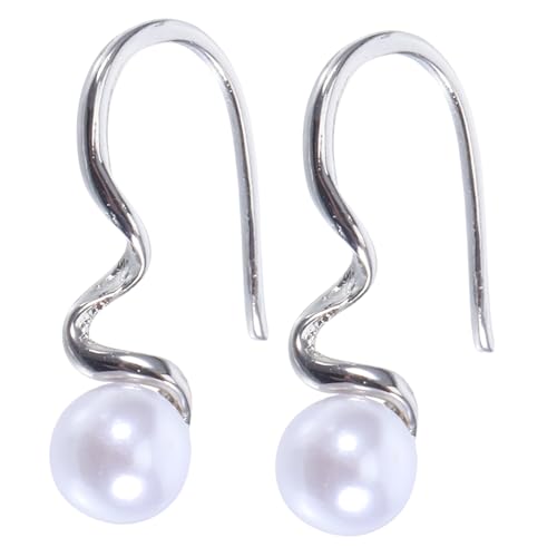 OATIPHO Minimalistische Perlen Ohrringe Damen Geometrische Ohrhänger mit Elegantem Tropfen Design Leicht und Hautfreundlich Vielseitig Tragbar für Arbeit Abendveranstaltungen und von OATIPHO