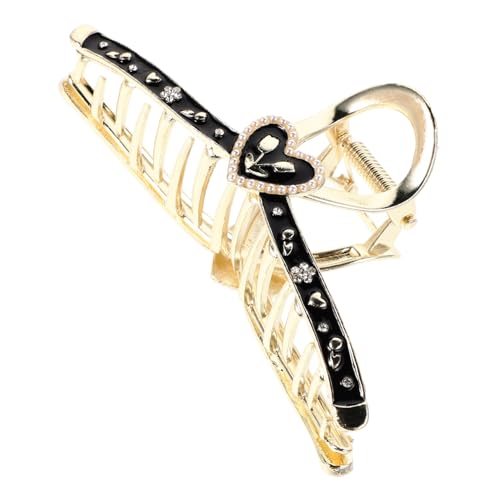 OATIPHO Haarspange Mit Strasssteinen Modische Haarspange Aus Metall Für Damen Perfekt Für Pferdeschwänze von OATIPHO