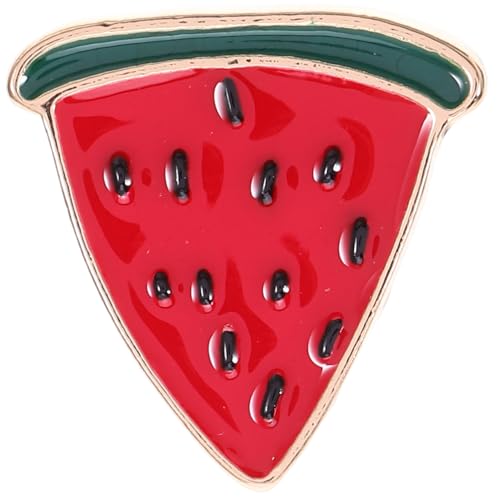 OATIPHO Modische Wassermelonen Brosche Pin Süßer Schalclip Leichtes Langlebiges Material Charmanter Anstecker für Alltag Party Geburtstag und Festlichkeiten von OATIPHO