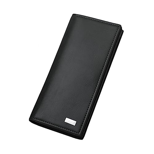 OATIPHO Geldbörse Pu- Große Kapazität Mit -Schutz Für Kreditkarten Bargeld Und Ausweise Zeitloses Design Schwarz Für Alltag Und Besondere Anlässe von OATIPHO