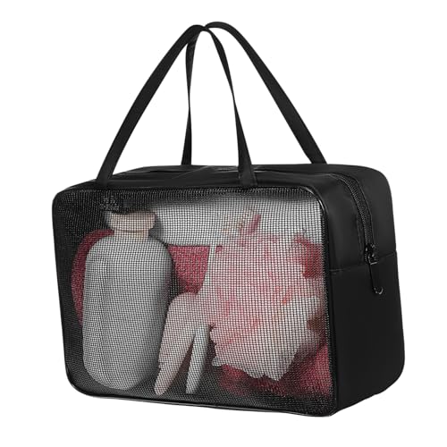 OATIPHO Netz-kulturbeutel Mit Reißverschluss Transparentes Netzdesign Für Make-up-Tasche Reise-Organizer-Tasche Aus Großes Fassungsvermögen Für Damen-Make-up-Taschen Vielseitig von OATIPHO
