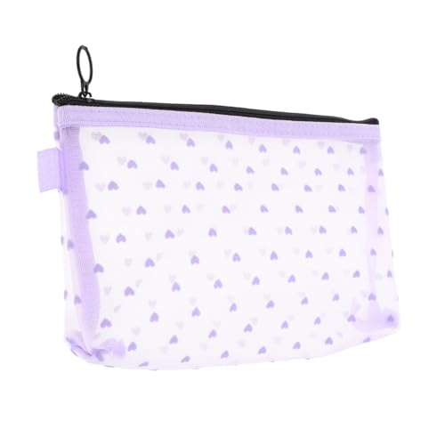 OATIPHO Transparente Reisetasche Für Kultur Nylon-Netz-Make-up-Tasche Mit Reißverschluss Kleine Aufbewahrungstasche Organizer Süße Reisebeuteltasche Kleine Netztasche Mit von OATIPHO