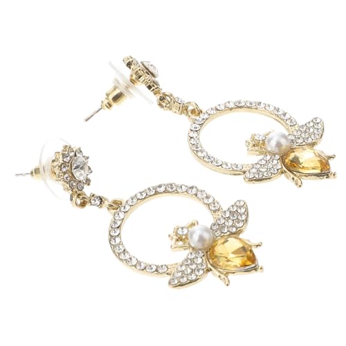 OATIPHO Ohrringe Im Bienenstock-stil Baumelnde Bienenohrringe Damen-modeschmuck Mit Strass Handgefertigte Ohrringe Als von OATIPHO