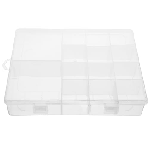 OATIPHO Organizer Box Mit Fächern Transparente Aufbewahrungsbox Für Schmuck Perlen Und Kleinteile Tragbar Und Robust Für Bastelbedarf Und von OATIPHO