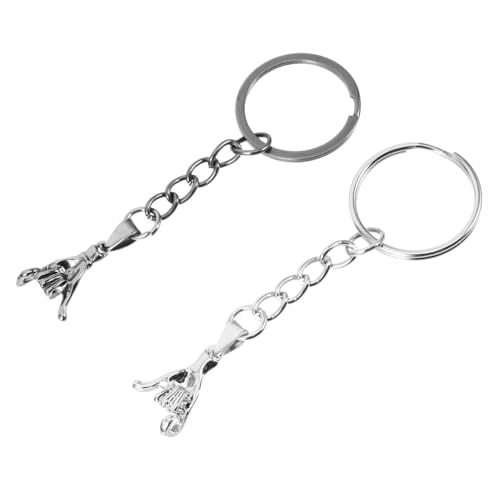 OATIPHO 1paar Schlüsselanhänger Kreative Schlüsselringe Mit Stilvolle Handtaschen-Charm Für Stahlfarbe Für Schlüssel Rucksäcke Gepäckaccessoires von OATIPHO