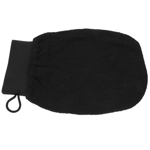 OATIPHO Peelinghandschuhe für Bad und Dusche Exfoliating Glove für und Männer Schwarzer Körperpeeling Handschuh mit Elastischem Band Entfernt Abgestorbene Haut von OATIPHO