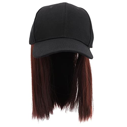 OATIPHO Wig Hat Mit Fake Hair Für Damen Stylischer Perückenhut Mit Kurzem Glattem Haar Für Partys Und Und Atmungsaktiv von OATIPHO