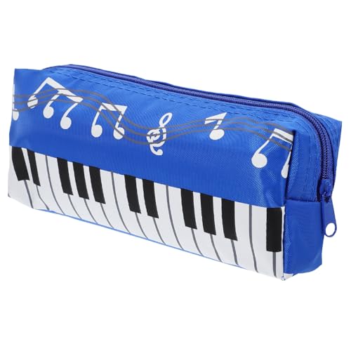OATIPHO Piano Federmäppchen aus Strapazierfähigem Canvas Bleistifttasche für Einfache Aufbewahrung von Stiften und Schreibutensilien Große Kapazität für Schule und Büro von OATIPHO