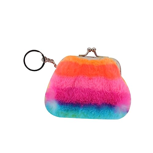 OATIPHO Plush Coin Pouch Für Mädchen Niedliche Regenbogen-münzbörse Handtaschen-zubehör Für Damen Leicht Und Langlebig Für Schule Shopping Und Alltag von OATIPHO