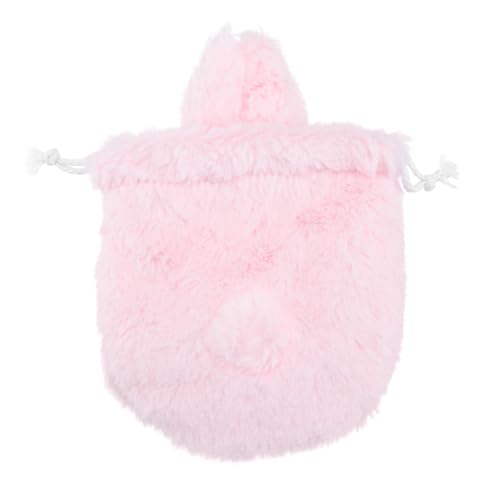 OATIPHO Plüschige Drawstring Kosmetiktasche Im Niedlichen Hasen-Design Make-up Beutel Für Damen Toilettenartikel Aufbewahrungstasche Rosa Leicht Und Praktisch Für Unterwegs von OATIPHO