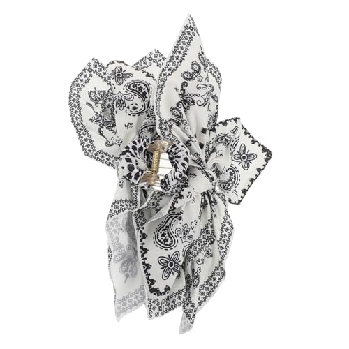 OATIPHO Puddingblumenkopfschmuck Haarblumen für Frauen Blumenklauenklammern Blumenbogenklauen Haarspange kleine Blumenkrallenklammern Metallhaarbarrettes Bogenkrallenclips Stoff Schwarz von OATIPHO