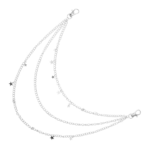 OATIPHO Punk Hosenkette mit Fünfzackigem Stern Metallkette für Jeans Taschen Accessoire im Hip Hop Stil für Männer und Frauen für Fashion Aussagen OATIPHO Punk Hosenkette mit Fünfzackigem Stern Metallkette für Jeans Taschen Accessoire im Hip Hop Stil für Männer und Frauen für Fashion Aussagen von OATIPHO