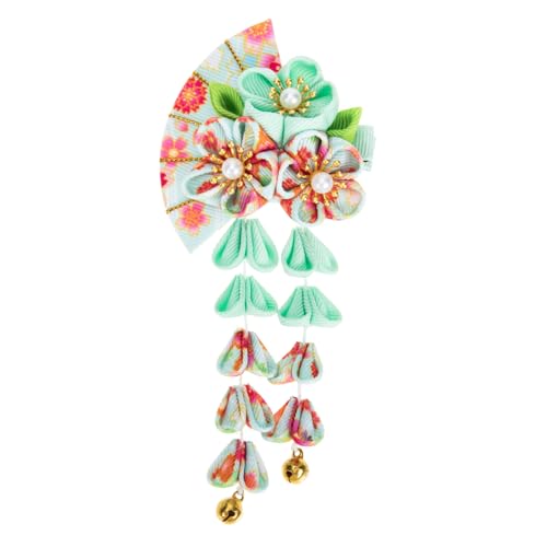 OATIPHO Quaste Glocke Haarschmuck Quaste Haarspange Haarzubehör geformt Haarschmuck für Damen Haarnadel mit langer Haarnadel im japanischen Stil Legierung Green von OATIPHO