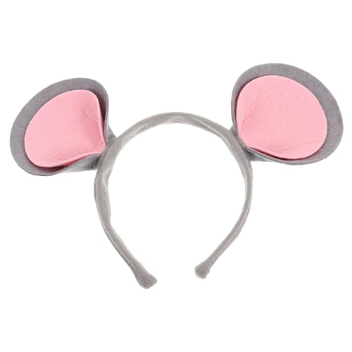 OATIPHO Maus-ohren-stirnbänder Aus Vliesstoff Für Halloween-partys Mäuseohren-kostümzubehör Kleine Tierohren-haarreifen Für Erwachsene von OATIPHO