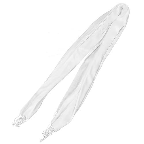 OATIPHO Reiner Weißer Baumwollschal Zum Basteln DIY Malen Ideal Für Batik Vielseitiges Bastelmaterial Für Kreative Projekte 100% Perfekt Für Individuelle Designs von OATIPHO