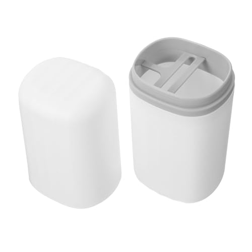 OATIPHO Reisetaschen Zahnbürstenetui Kunststoff Robust Tragbar für Familie Camping Schule Reise Organizer Wasserdichter Zahnbürstenhalter für Reise und Outdoor Gebrauch von OATIPHO