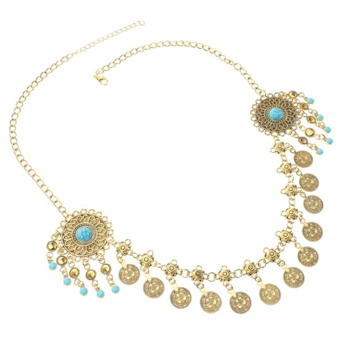 OATIPHO Kette Für Frauen Kopfschmuck Mit Quasten Haarschmuck Vintage Bohemian Stirnkette Für Damen Hochzeitskette Schmuckstücke Für Mädchen von OATIPHO