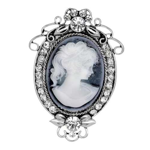 OATIPHO Vintage Schönheit Brosche Mit Strass Intarsien Detail Und Einzigartig Für Kleidung Taschen Jacken Hüte Kreatives Geschenk Für Familie Partner von OATIPHO