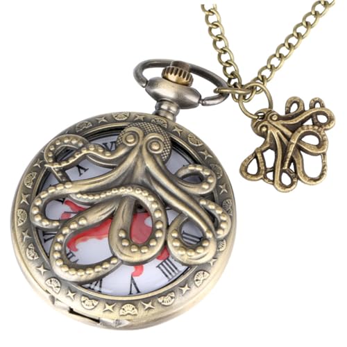 OATIPHO Retro Taschenuhr Mit Metall- Design Vintage Stil Robust Für Als Geburtstag Für Besondere Anlässe Stabiler Kette von OATIPHO