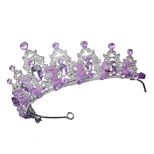 OATIPHO Rhinestone Kristallkrone Braut Tiara Kopfschmuck Damen Hochzeit Party Geburtstag Festlicher Haarschmuck Stirnband Schmuckstück von OATIPHO