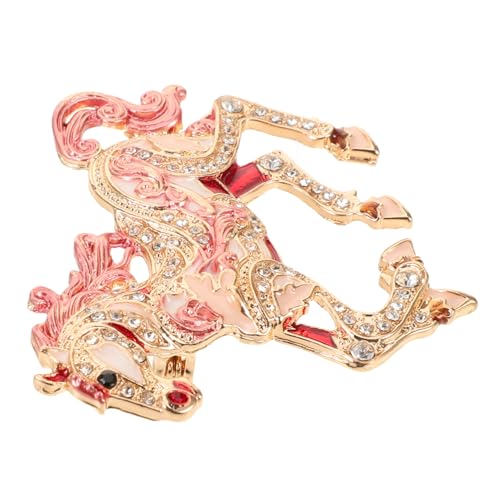 OATIPHO Rhinestone Pferdebrosche Damen Vintage Tier Anstecknadel aus Zinklegierung für Jacken Schals und Festliche Outfits Modischer Pferdeanhänger Langlebiger Schmuck für Vielseitige von OATIPHO