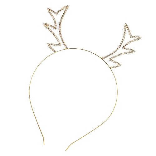 OATIPHO Rhinestone Rentier Geweih Haarreifen Haarschmuck Weihnachts Party Karneval Kostüm Zubehör für Damen und Erwachsene von OATIPHO