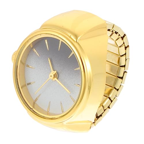 OATIPHO Ringuhr Damen Fingeruhr Metall Langlebig Modisch Dekorativ Einfach Tragbar Stilvolles Design Geeignet für Alltag und Besondere Anlässe Rostfrei Sicher und Komfortabel von OATIPHO