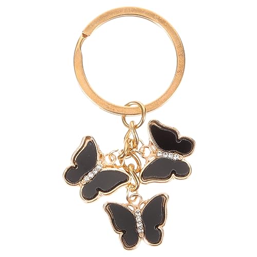 OATIPHO Metal Key Chain Mit Buntem Schmetterling Und Strasssteinen Dekorativer Schlüsselanhänger Für Taschen Rucksäcke Und Mehr Leicht Und Kompakt Für Damen Und Mädchen von OATIPHO
