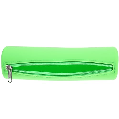 OATIPHO Runder Silikon Kosmetik Organizer Tragbare Make Up Pinsel Tasche Grasgrün für Reisen Große Kapazität Langlebig und Leicht für Mütter und von OATIPHO