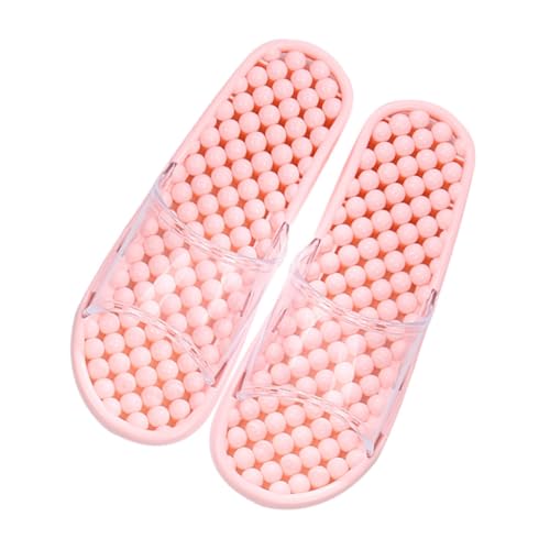 OATIPHO Rutschfeste Badeschlappen Damen Herren aus Atmungsaktivem PVC Massage effekt Offenes Zehendesign Schnell Trocknend Bequem für Dusche Schwimmbad und Alltag von OATIPHO