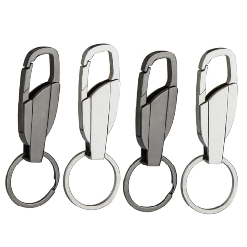 OATIPHO Schlüssel Schlüsselanhänger Set 4 Stück Schlüssel für Auto Herren Schlüsselverschlüsse Taschenschlüssel Schnalle Zinklegierung Leicht und von OATIPHO