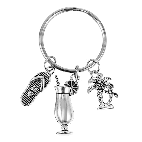 OATIPHO Schlüsselanhänger Mit Hawaii-kokosnussbaum Metallanhänger Autoschlüsselhalter Für Einen Stilvollen Look von OATIPHO