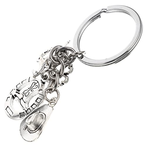 OATIPHO Cowboyhut Schlüsselanhänger Dekorativer Schlüsselring Mit Kleeblatt Und Hochwertiges Zubehör Für Taschen Und Rucksäcke Als Partygeschenk Für Alltag Robustes Design Und Feine von OATIPHO