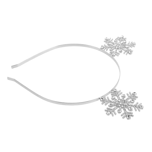 OATIPHO Weihnachts-stirnband Mit Schneeflocke Für Den Urlaub Kopfbedeckung Mit Strasssteinen Für Damen von OATIPHO