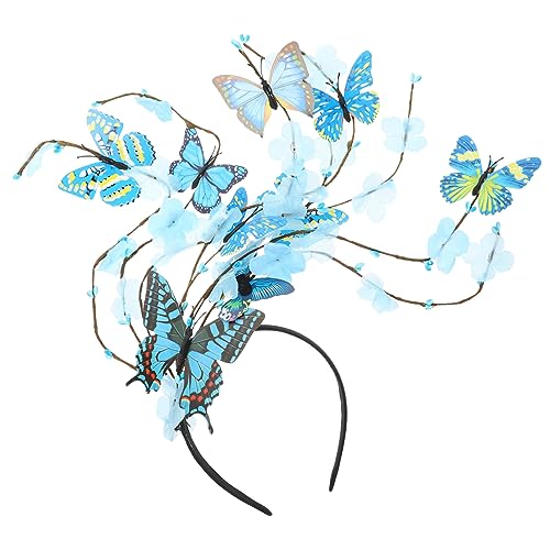 OATIPHO Schmetterling Stirnband Damen Schmetterling Kopfschmuck Faszinator Party Kopfbedeckung Hochzeit Abendkleid Accessoire von OATIPHO