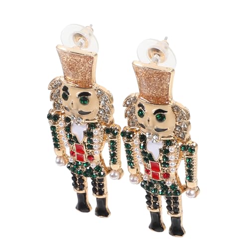 OATIPHO Soldat Ohrringe Damen Metall Ohrstecker Kreatives Design Bunte Dekorative Ohrhänger Für Geburtstag Hochzeit Alltag Schmuck von OATIPHO