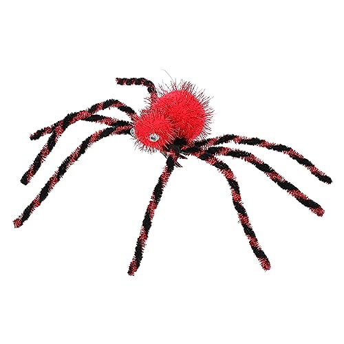 OATIPHO Spinne Haarnadel Mädchen Stirnband Cosplay-kostümparty Halloween-haarnadel Spinnennetz-haarspange Gruselige Haarspangen Abschlussball-stirnband Rot Requisiten Bilden von OATIPHO