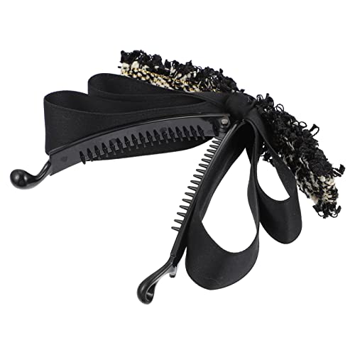OATIPHO Stoff Haarschleife für Damen Schwarze Haarspange mit Bogen für als für Schwestern Mütter oder Freundinnen von OATIPHO