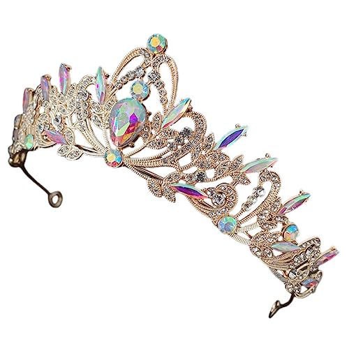 OATIPHO Strass Hochzeit Tiara Kopfschmuck Retro Design Haarschmuck für Damen Stirnband für Braut und Mädchen von OATIPHO