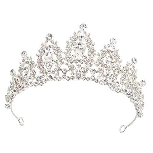 OATIPHO Strasshaarzubehör Korona Hochzeit Tiara Braut- Für Sei Party Kronen Dame Junggesellin Braut Stirnband Brautstirnbänder Mädchen Stirnband Krone Kopfschmuck Brautkrone Strasssteine von OATIPHO
