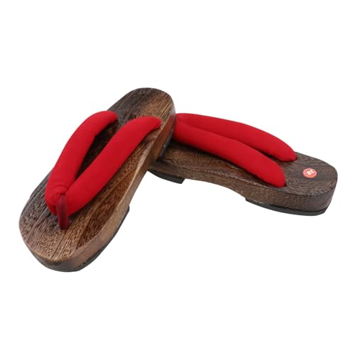OATIPHO Stylische Herren Clogs Sandalen Japanischer Stil Holzsohle Flach Anti rutsch Sommer Hausschuhe Bequeme Innensohle Modische Freizeit Schuhe von OATIPHO