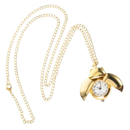 OATIPHO Halskette Mit Uhr Aus Metall Vintage- Taschenuhr- Modisches Accessoire Für Frauen Einzigartiges Design von OATIPHO