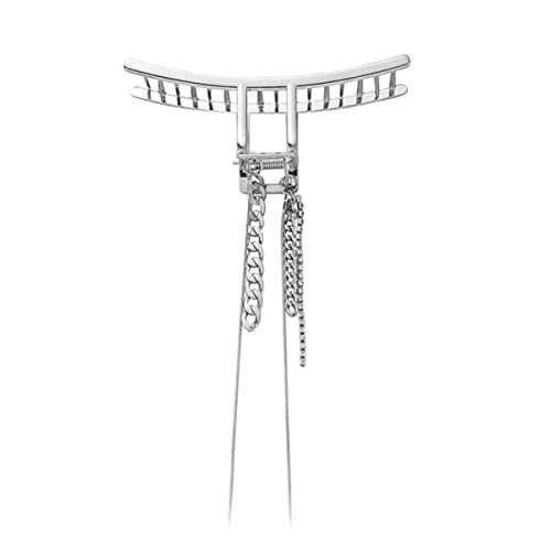 OATIPHO Wasserdiamant Ketten Haarklammer Mittlere Größe Modischer Kieferclip aus Legierung für Damen Haarschmuck mit Quasten Rutschfest OATIPHO Wasserdiamant Ketten Haarklammer Mittlere Größe Modischer Kieferclip aus Legierung für Damen Haarschmuck mit Quasten Rutschfest von OATIPHO